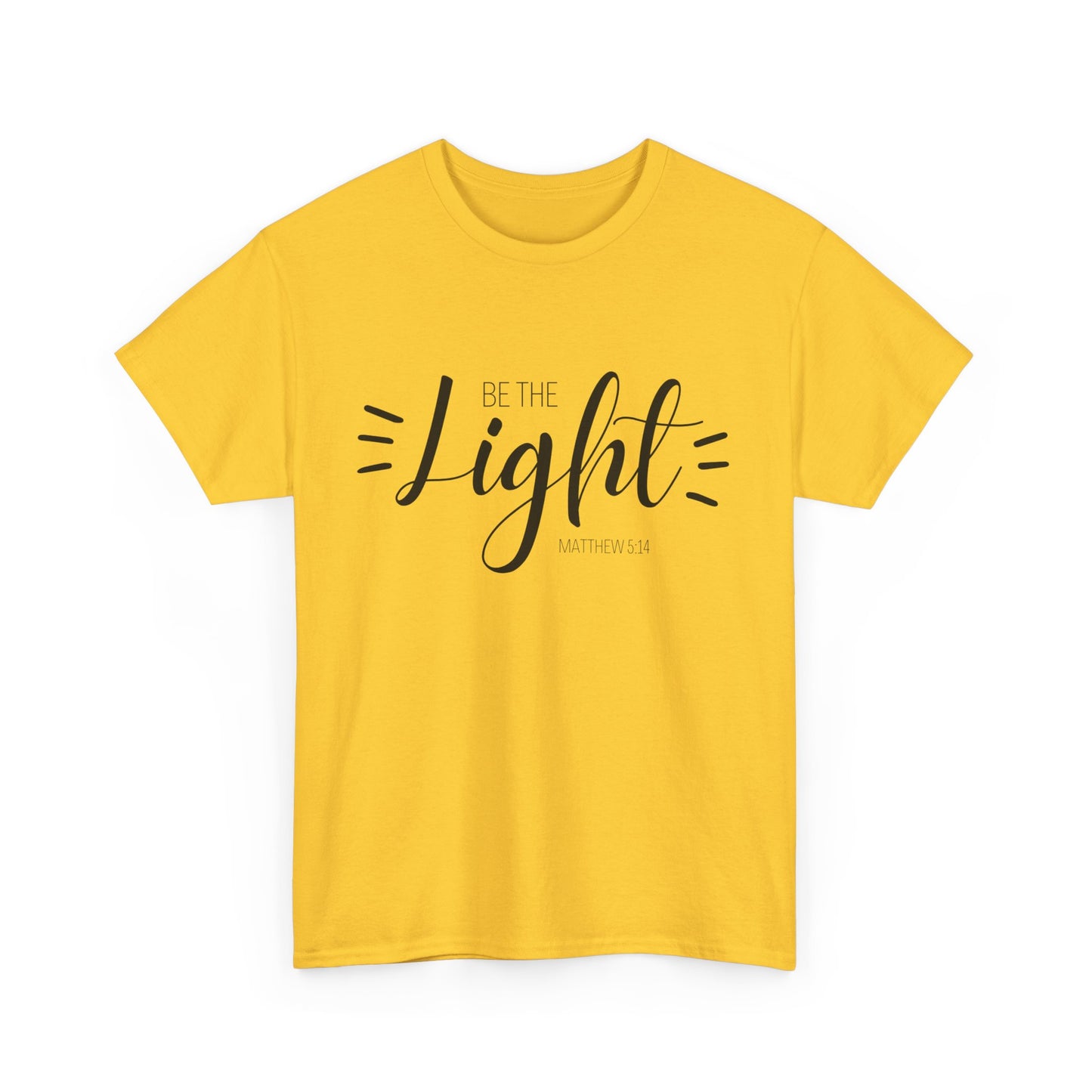 Unisex Heavy Cotton Tee - 'Be the Light'