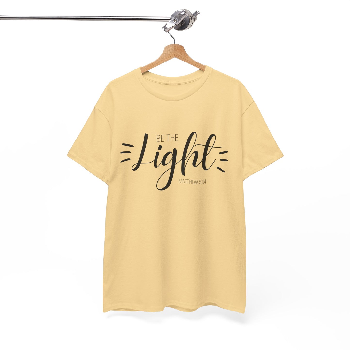 Unisex Heavy Cotton Tee - 'Be the Light'