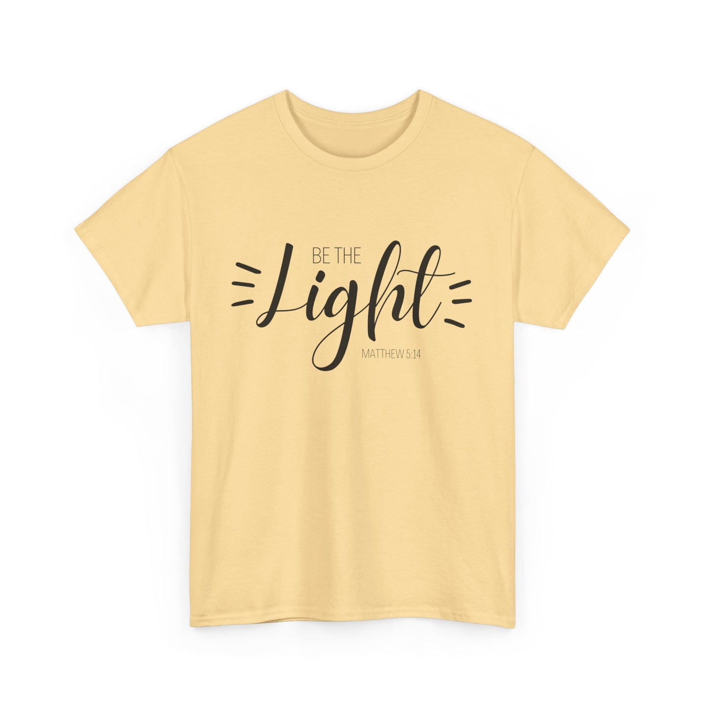 Unisex Heavy Cotton Tee - 'Be the Light'