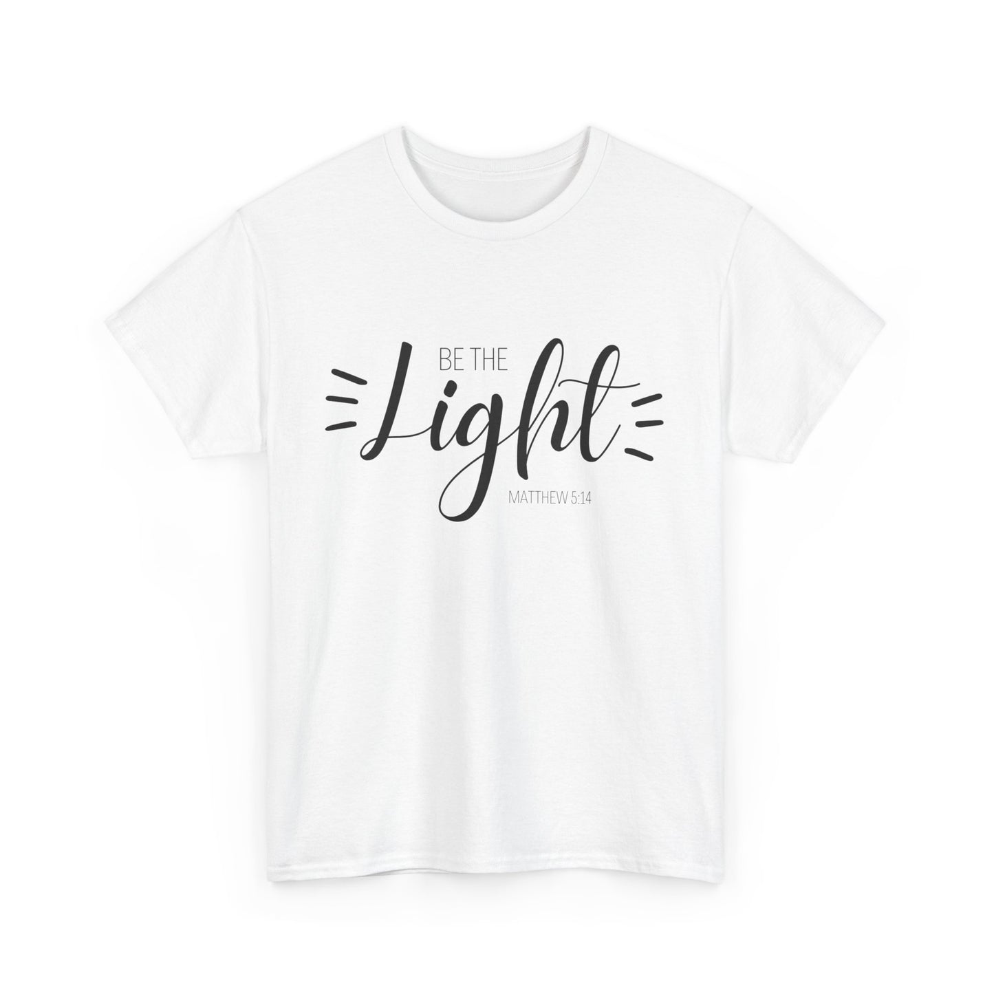 Unisex Heavy Cotton Tee - 'Be the Light'