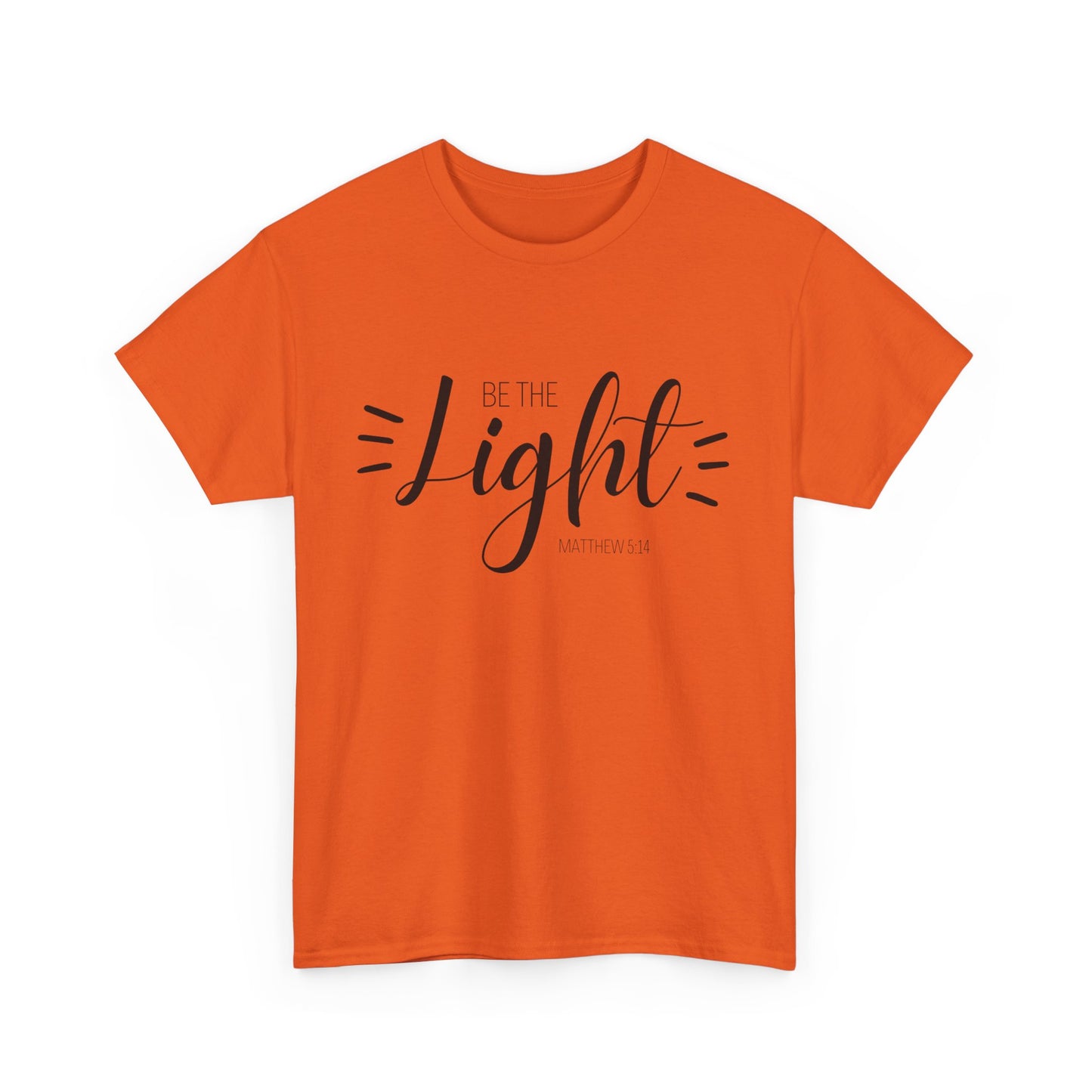 Unisex Heavy Cotton Tee - 'Be the Light'