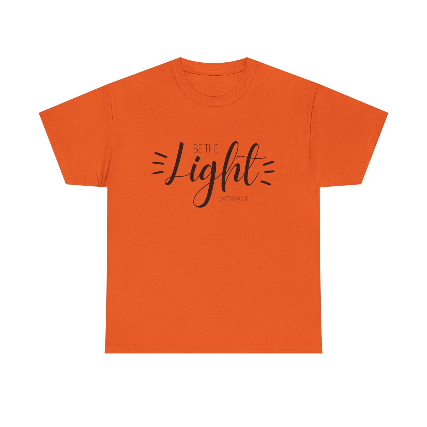 Unisex Heavy Cotton Tee - 'Be the Light'