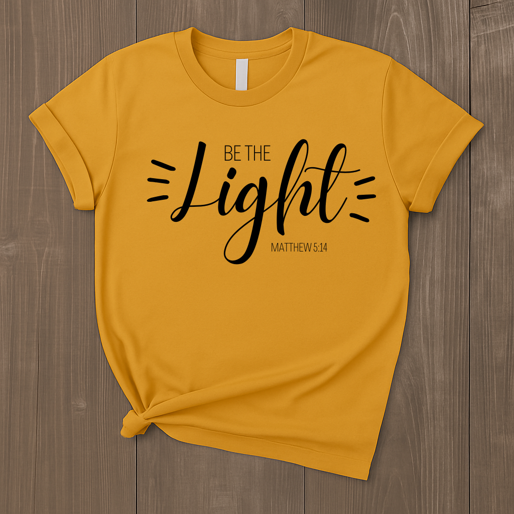 Unisex Heavy Cotton Tee - 'Be the Light'