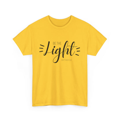 Unisex Heavy Cotton Tee - 'Be the Light'