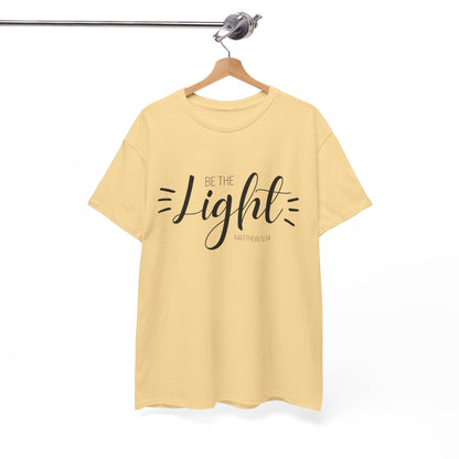 Unisex Heavy Cotton Tee - 'Be the Light'
