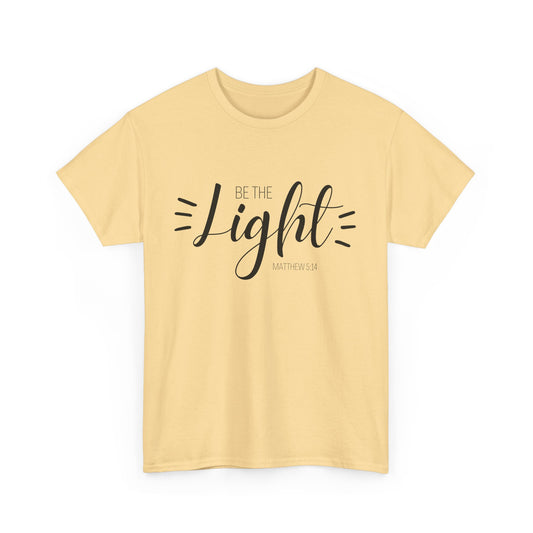 Unisex Heavy Cotton Tee - 'Be the Light'