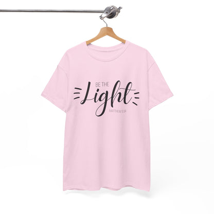 Unisex Heavy Cotton Tee - 'Be the Light'