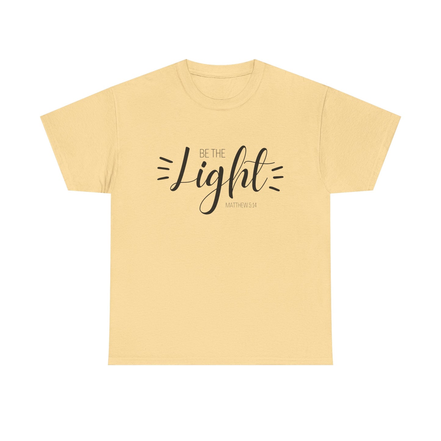 Unisex Heavy Cotton Tee - 'Be the Light'