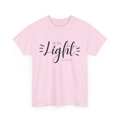 Unisex Heavy Cotton Tee - 'Be the Light'