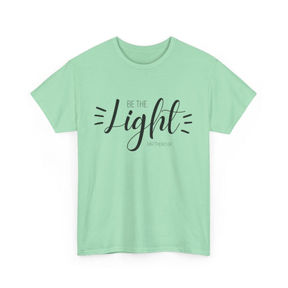 Unisex Heavy Cotton Tee - 'Be the Light'