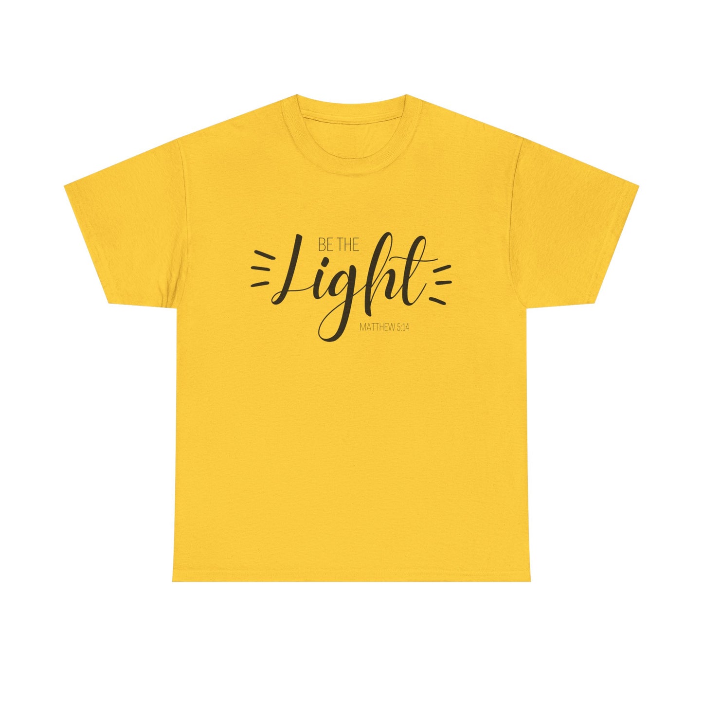 Unisex Heavy Cotton Tee - 'Be the Light'
