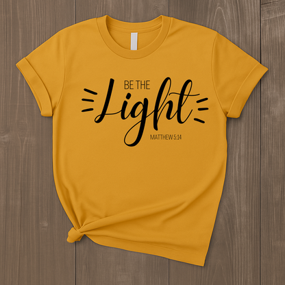 Unisex Heavy Cotton Tee - 'Be the Light'
