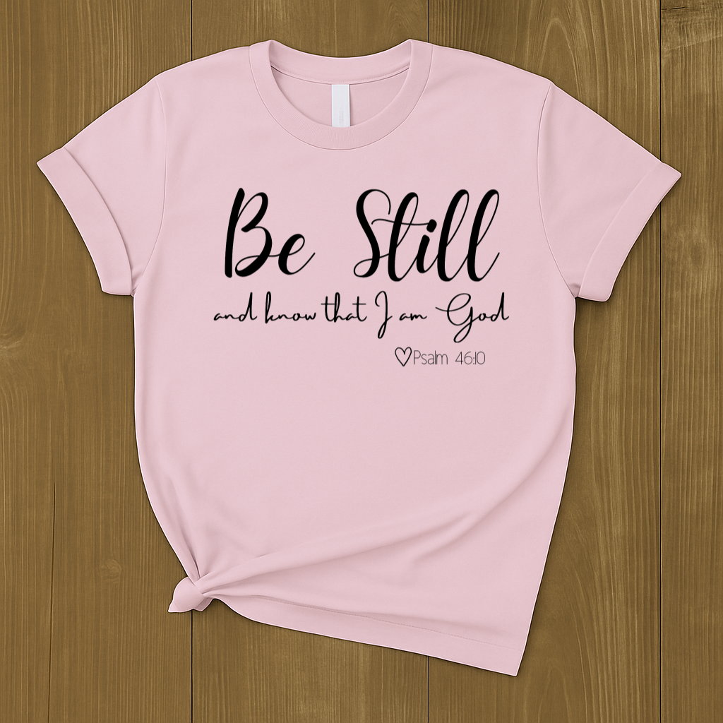 Unisex Heavy Cotton Tee  "Be Still and Know that I Am God"